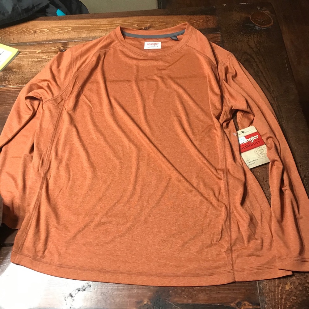 Orange wrangler long sleeve